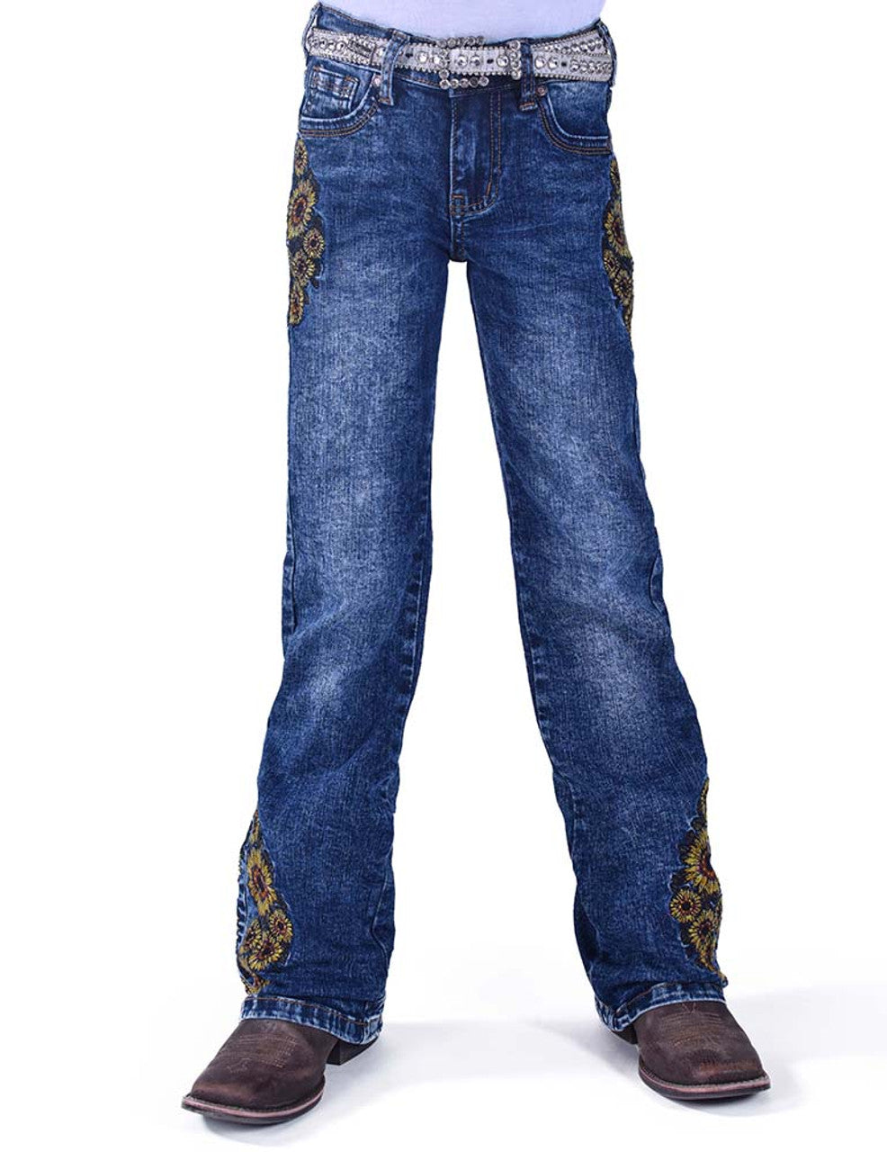 COWGIRL TUFF Girl's Sunflower Trousers