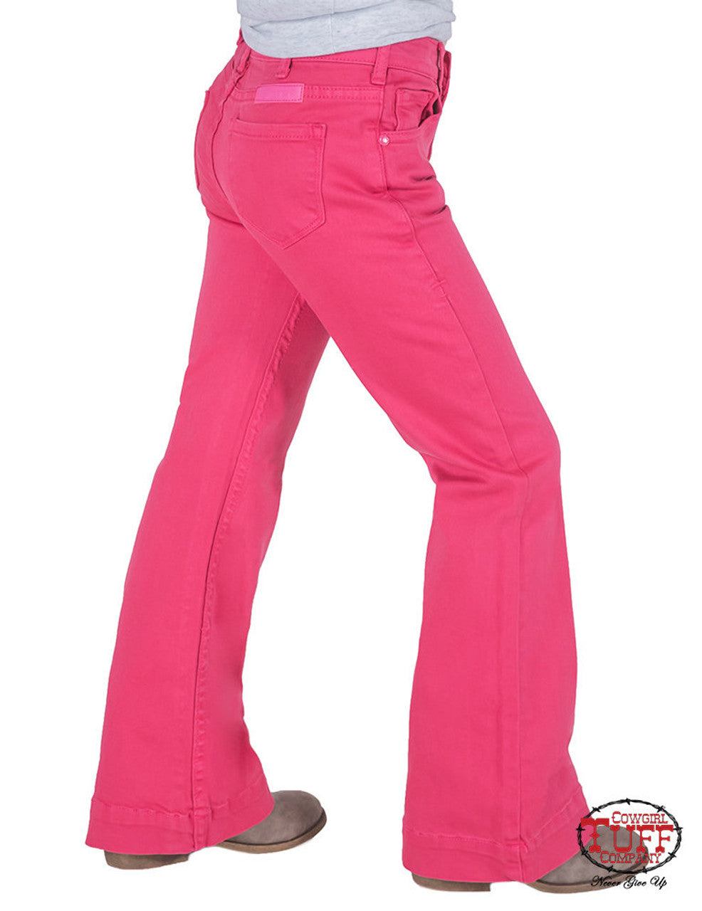 COWGIRL TUFF Just Tuff Girl's Pink Trouser