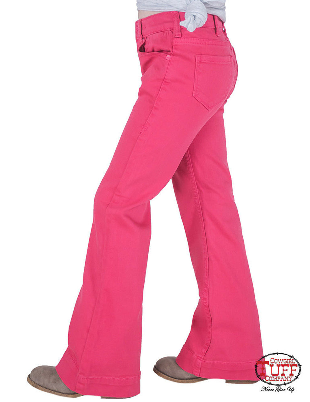 COWGIRL TUFF Just Tuff Girl's Pink Trouser