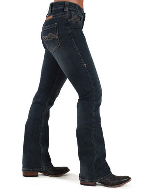 COWGIRL TUFF Women's Dark Wash Don't Fence Me In Jean