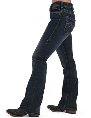 COWGIRL TUFF Women's Dark Wash Don't Fence Me In Jean