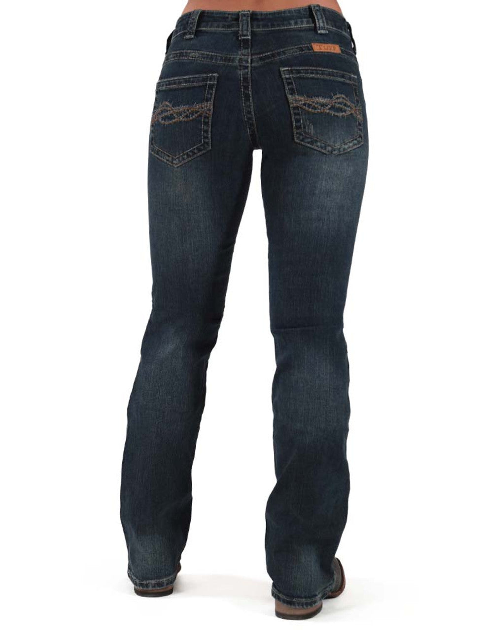 COWGIRL TUFF Women's Dark Wash Don't Fence Me In Jean