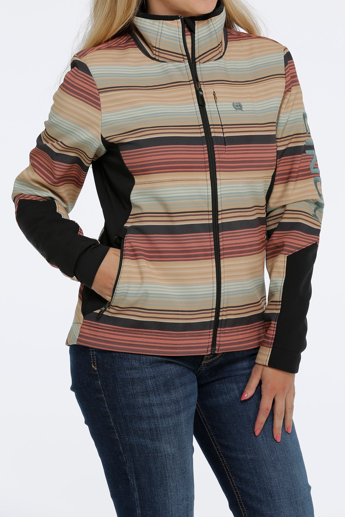 CINCH Women's Bonded Striped Jacket