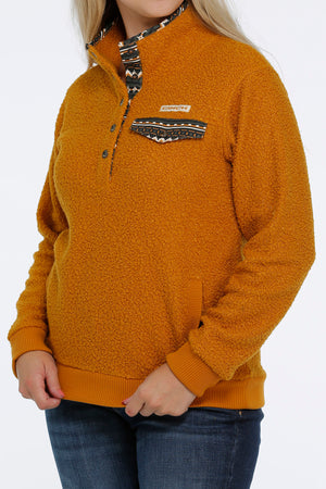 CINCH Women's Gold Teddy Fleece