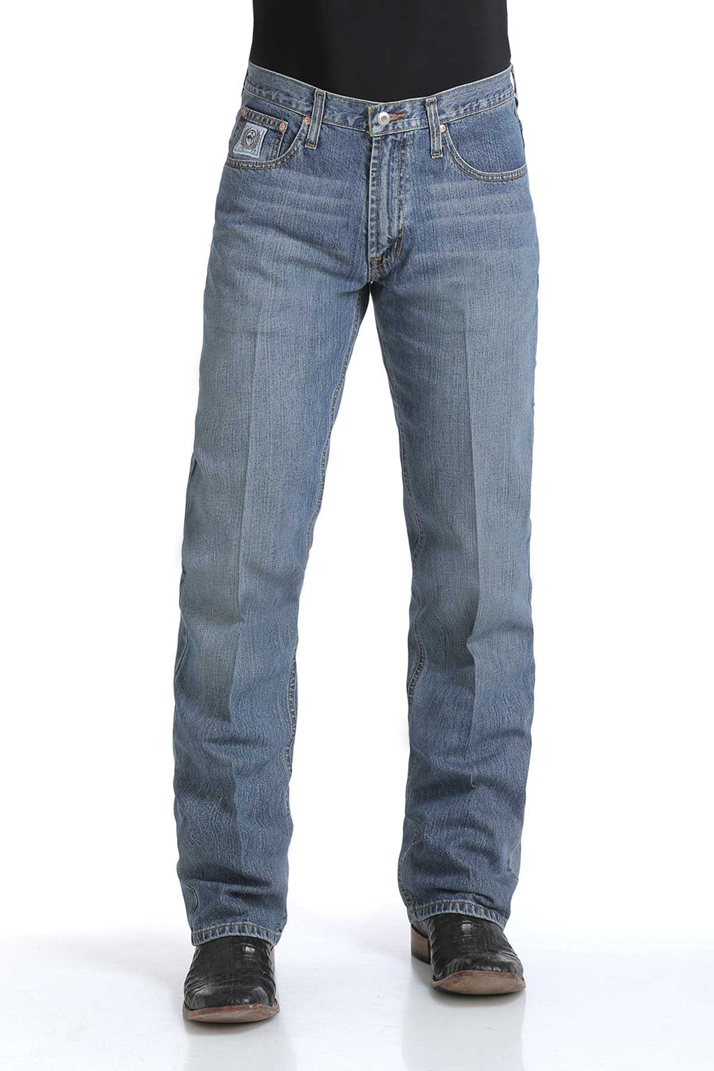 CINCH Men's Relaxed Fit White Label Jeans - Medium Stonewash