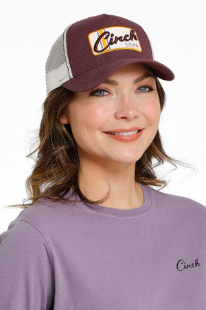 CINCH Women's Purple Mesh Back Trucker Cap