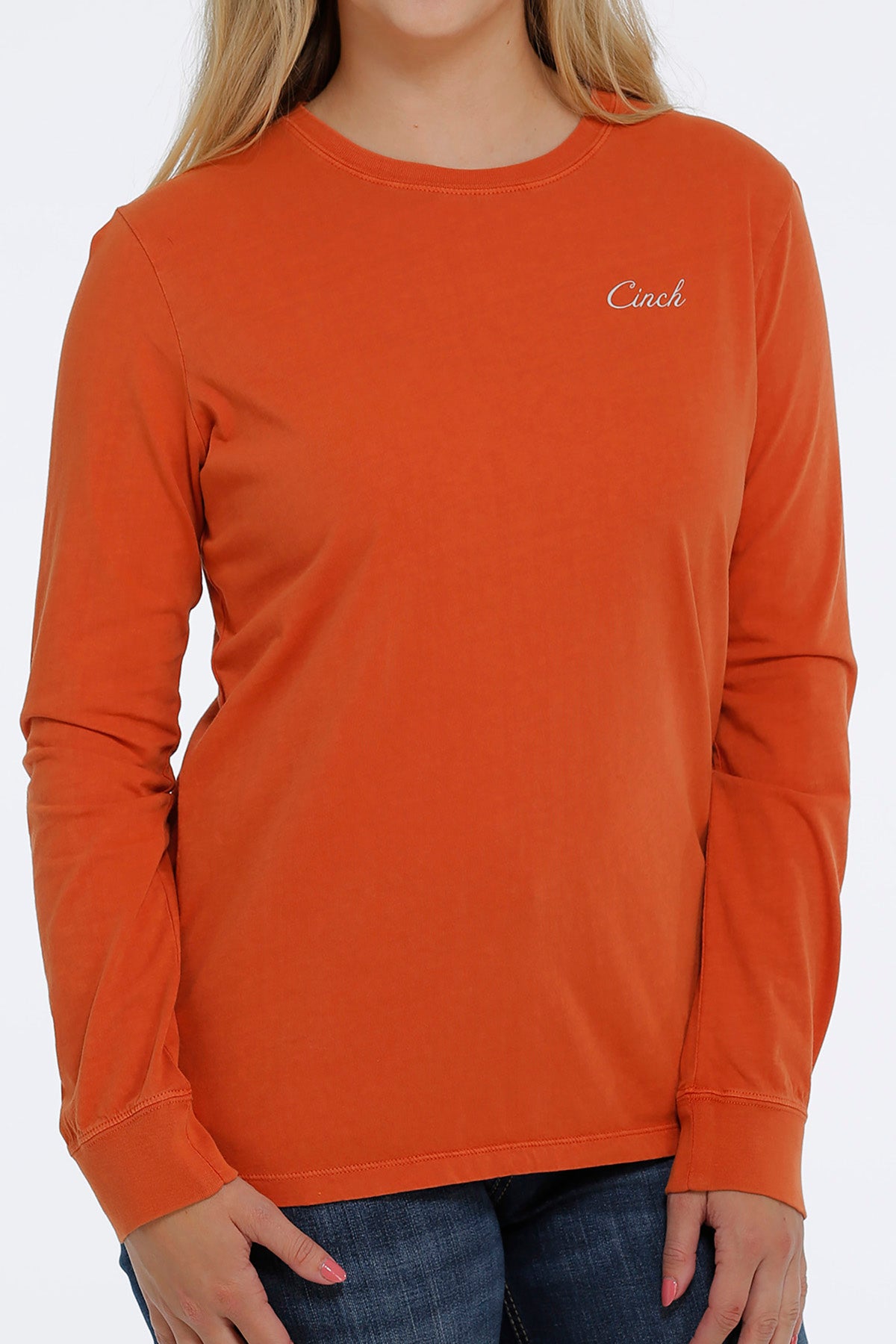 CINCH Women's Copper Long Sleeve Tee