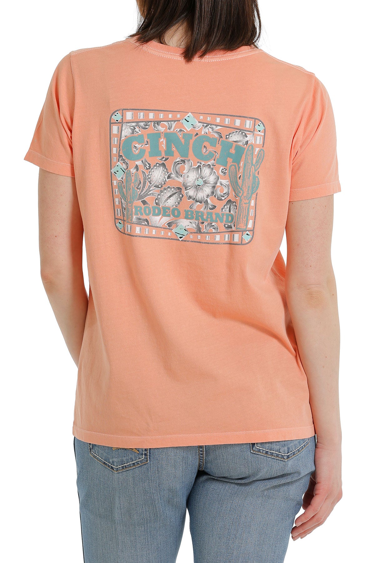 CINCH Women's Coral Short Sleeve Tee