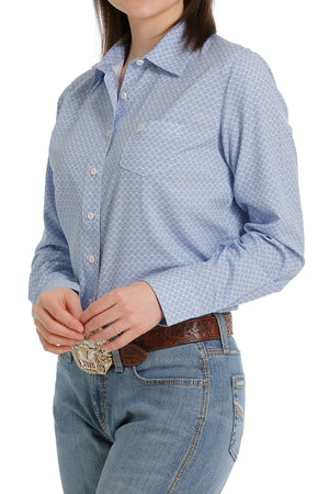 CINCH Women's ARENAFLEX Lilac Button-Down Western Shirt