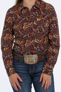 CINCH Women's Paisley Button-Down Western Shirt