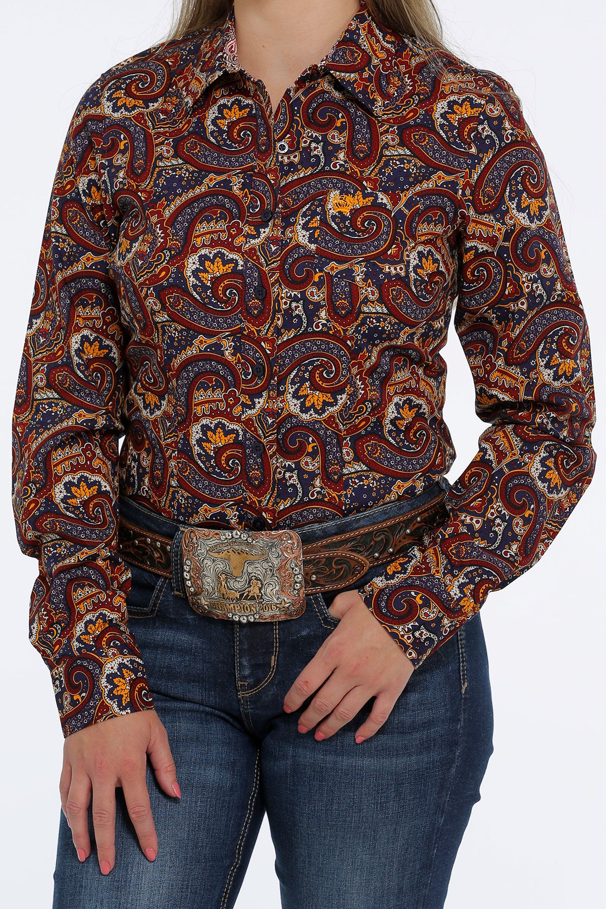 CINCH Women's Paisley Button-Down Western Shirt