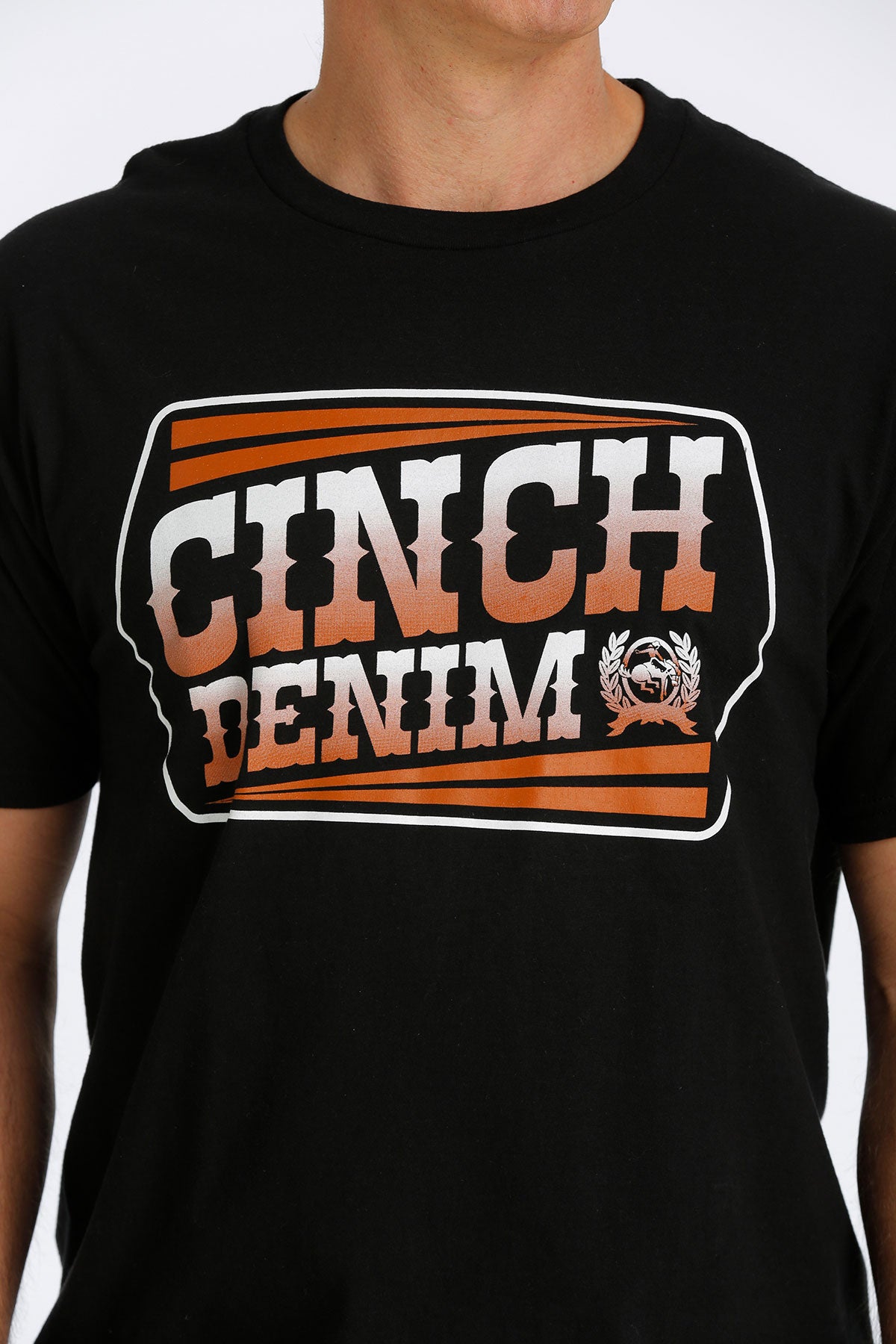 CINCH Men's Black Crew Neck Tee