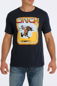 CINCH Men's Navy Crew Neck Tee