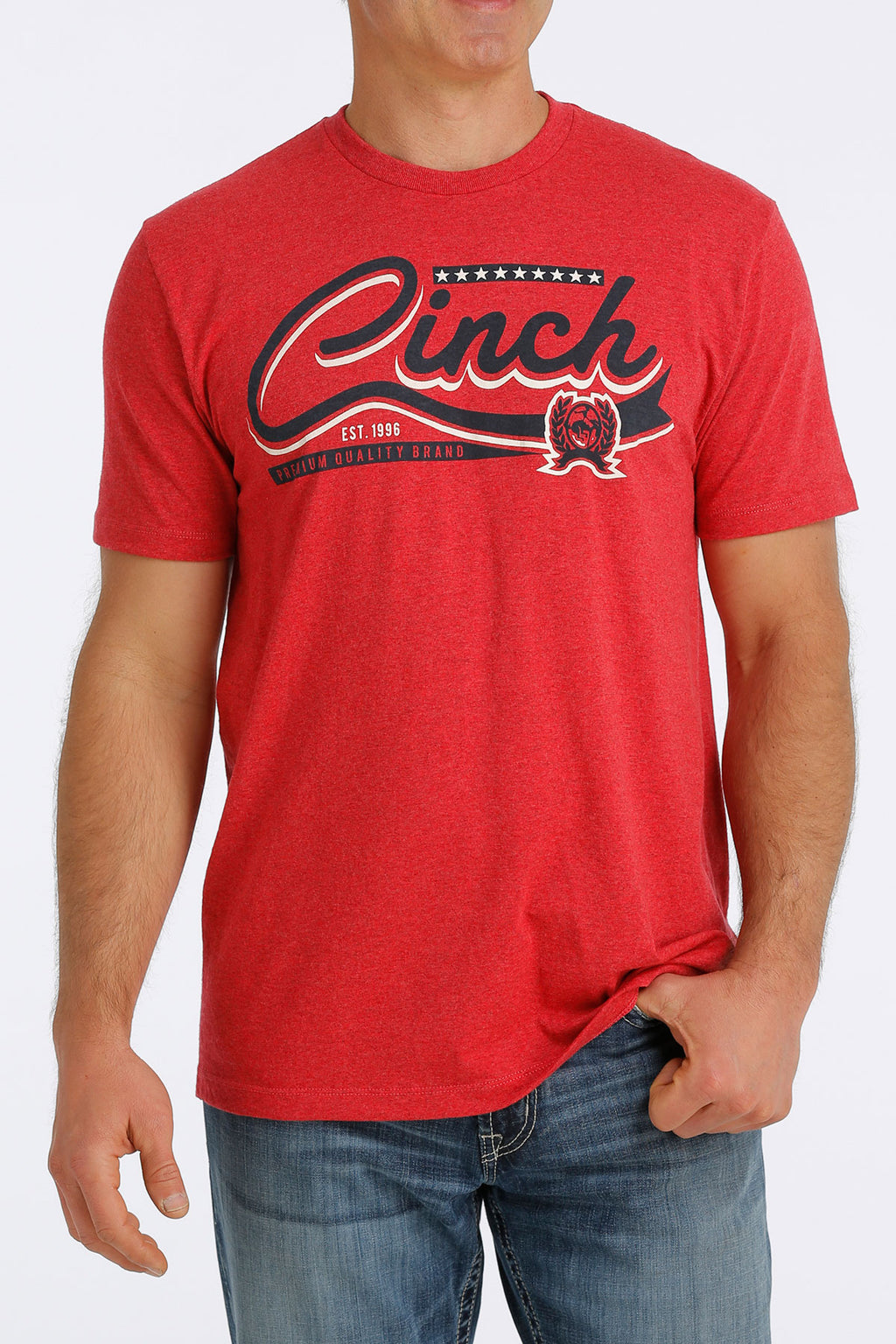 CINCH Men's Heather Red Tee