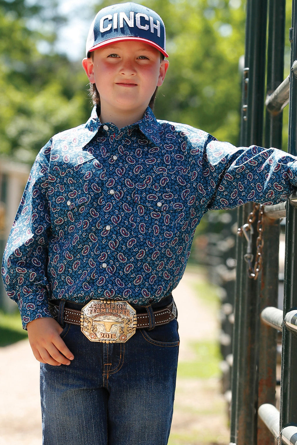 CINCH Boy's Snap Front Western Shirt