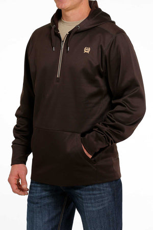 CINCH Men's Brown Pullover Hoodie