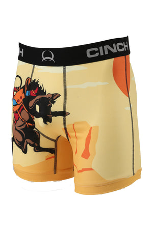 CINCH Men's Bucking Bronc Print Boxer Brief