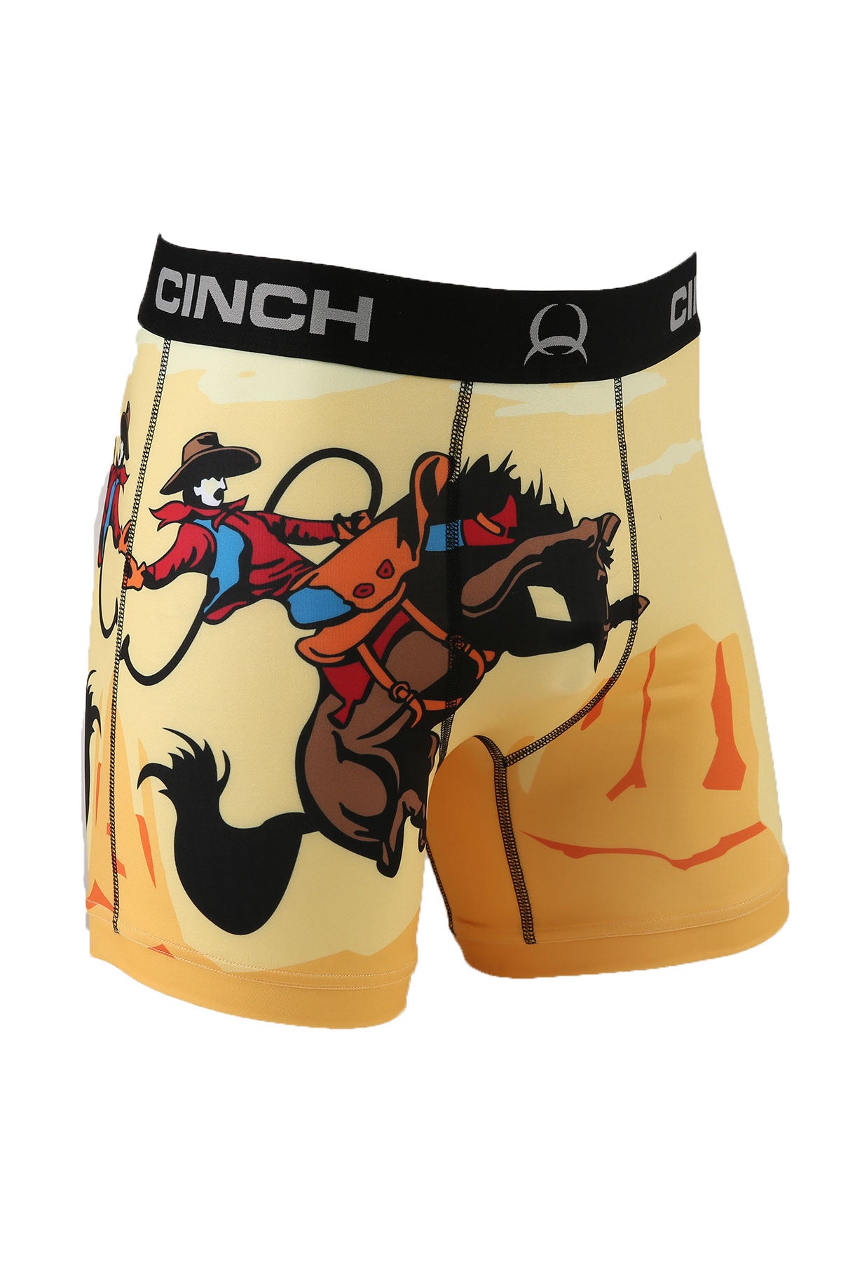 CINCH Men's Bucking Bronc Print Boxer Brief