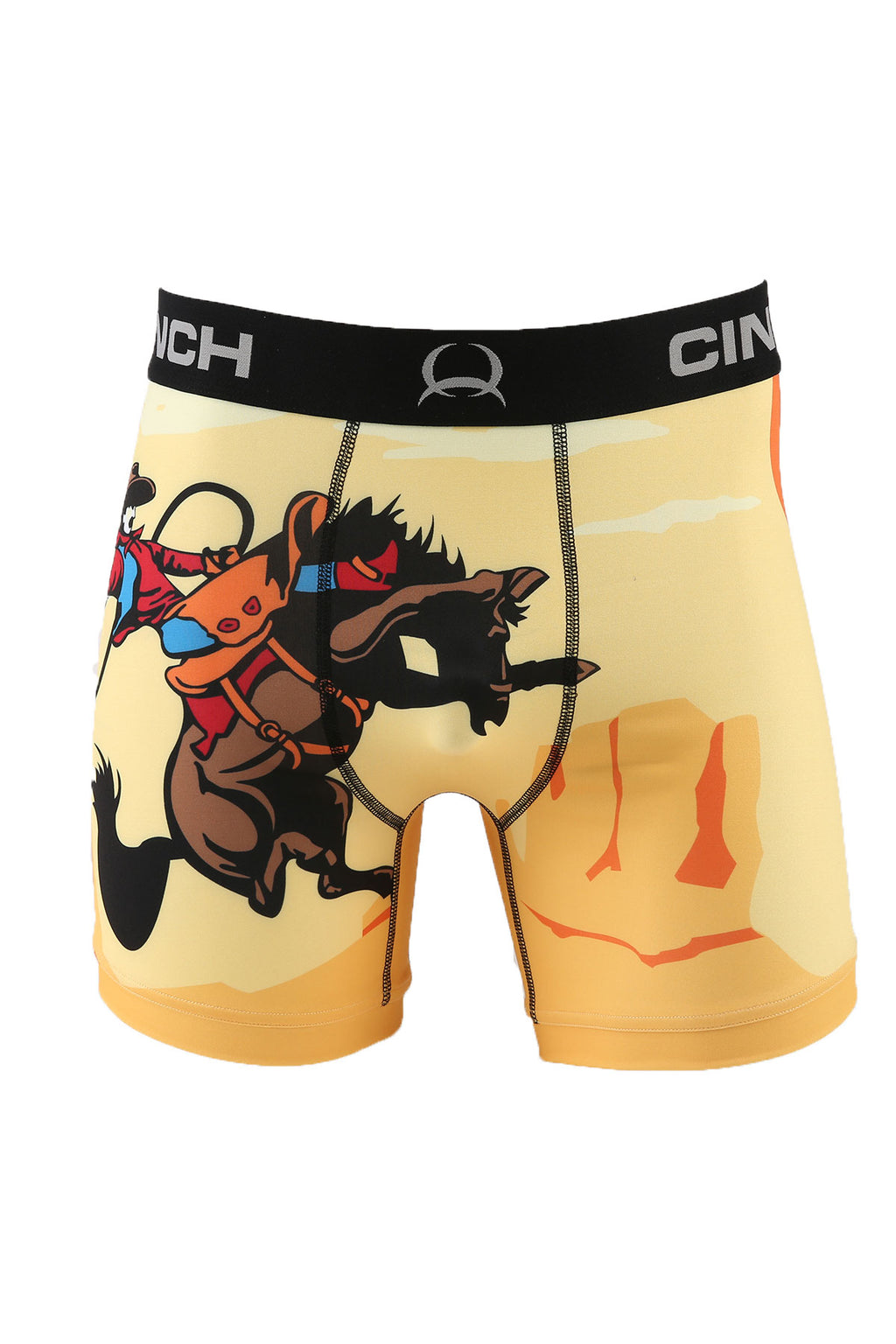 CINCH Men's Bucking Bronc Print Boxer Brief