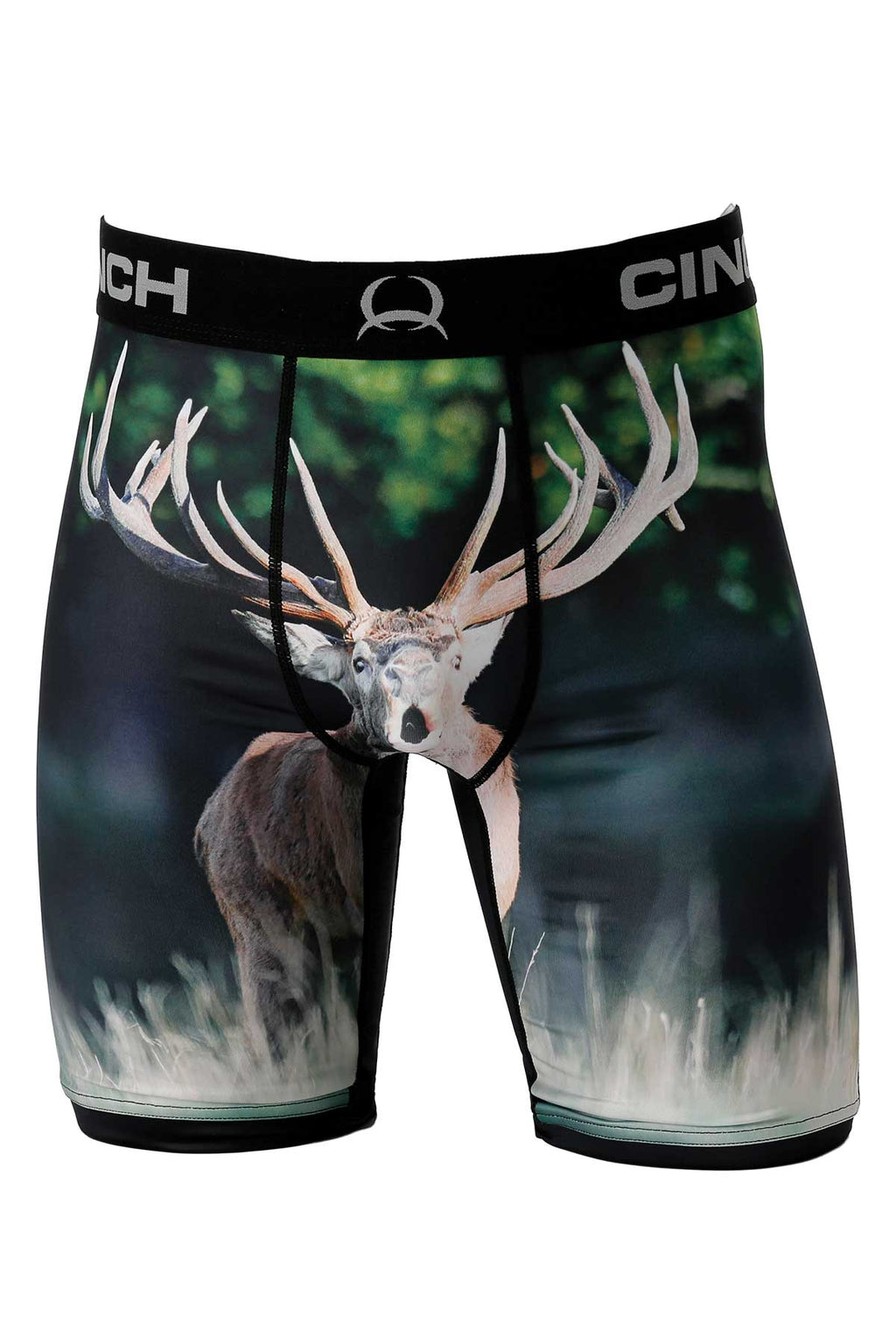 CINCH Men's Elk Print 9" Boxer Brief