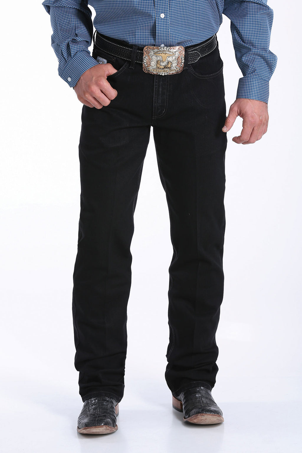 CINCH Men's Slim Fit Silver Label - Black