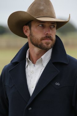 MILLER RANCH Men's Navy Wool Ranch Jacket