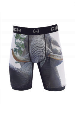 CINCH Men's Elephant Print 9" Boxer Brief